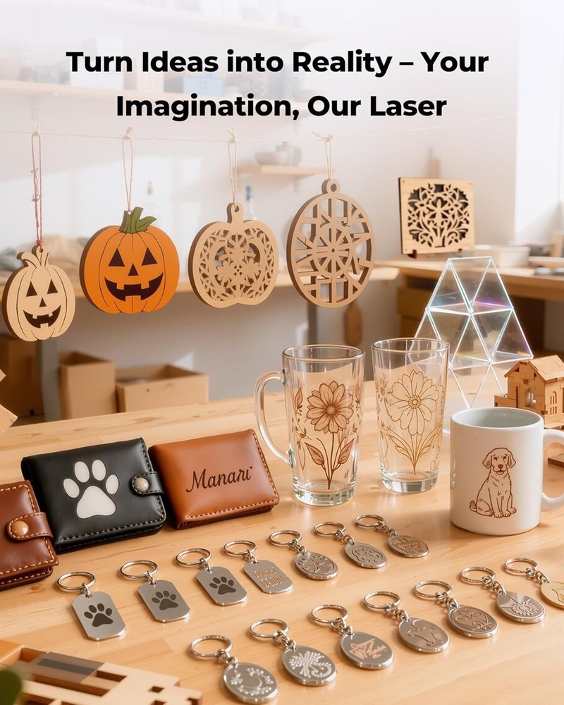 Compact Laser Engraver Machine with High Precision Laser Cutting & Engraving