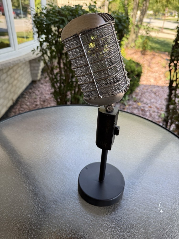 VINTAGE STYLE Microphone REPRO Office Studio Decor