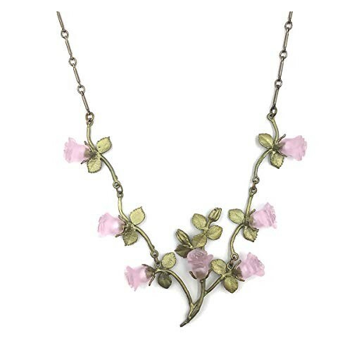 MICHAEL MICHAUD Blushing Rose Necklace - Vines #9354 BZG