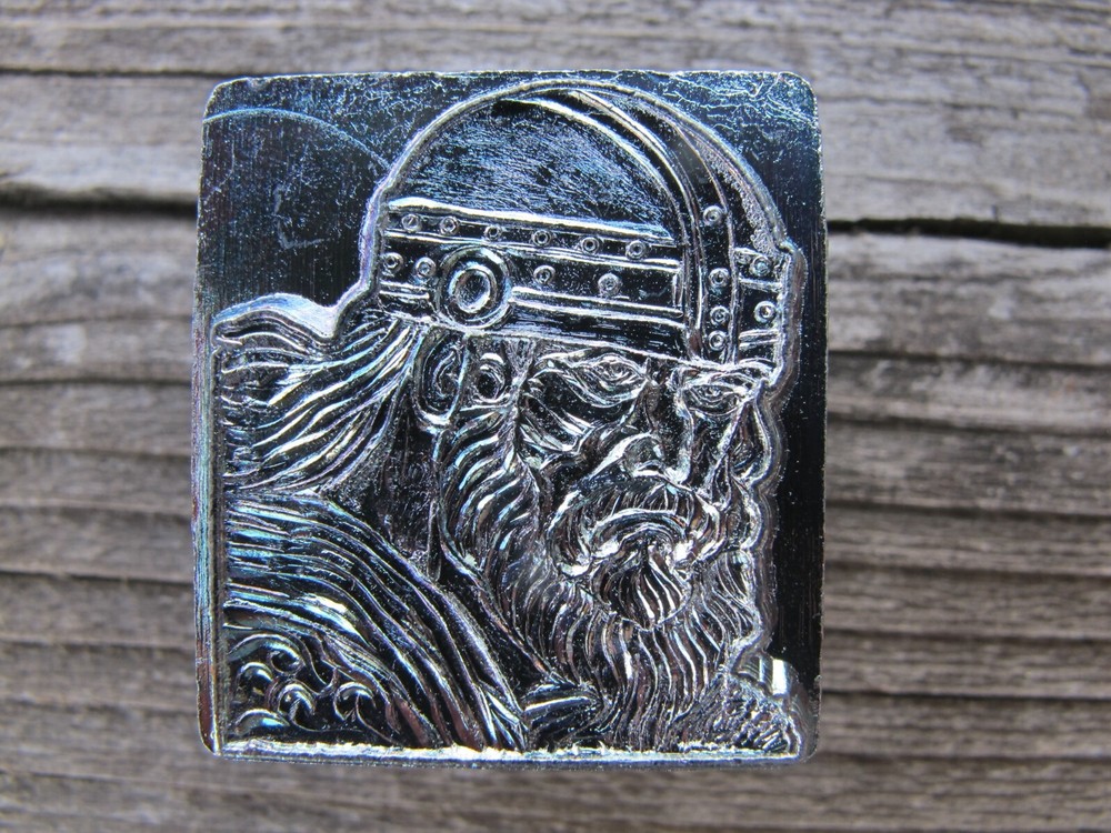 Viking Berserker Warrior 1" Leather Stamp Tool