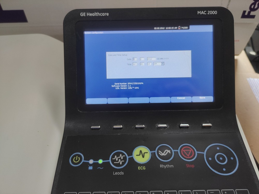 GE MAC 2000 Resting ECG System