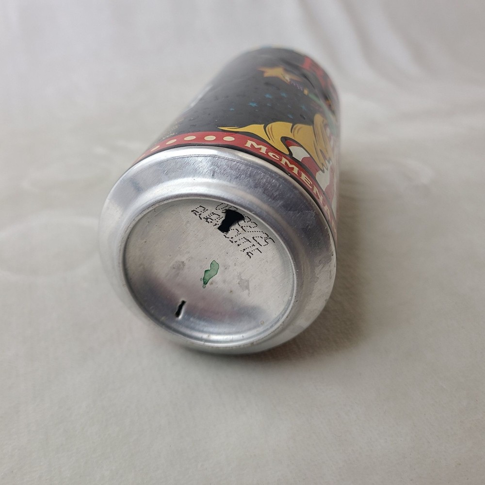 McMenamins Ruby Ale Empty Beer Can Bottom Opened Portland Oregon Raspberry Ale