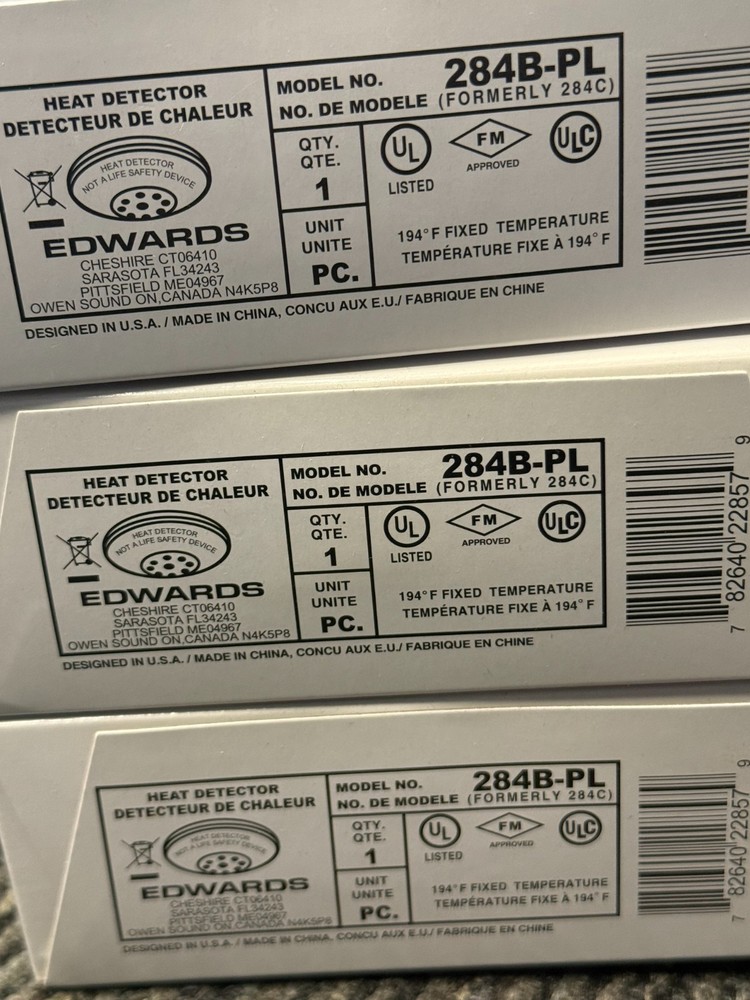 EDWARDS 284B-PL - Heat Detector