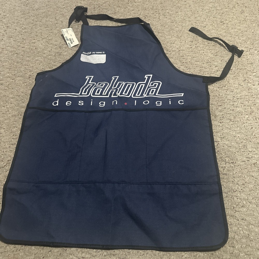 BAKODA Design Logic Work Apron -  - New Unused - BLUE