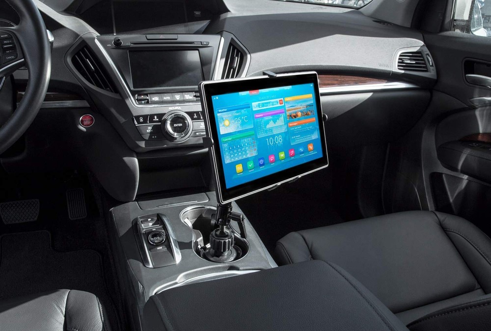 Heavy Duty Tablet Mount for Car Cup Holder Universal ELD Compliance Solution
