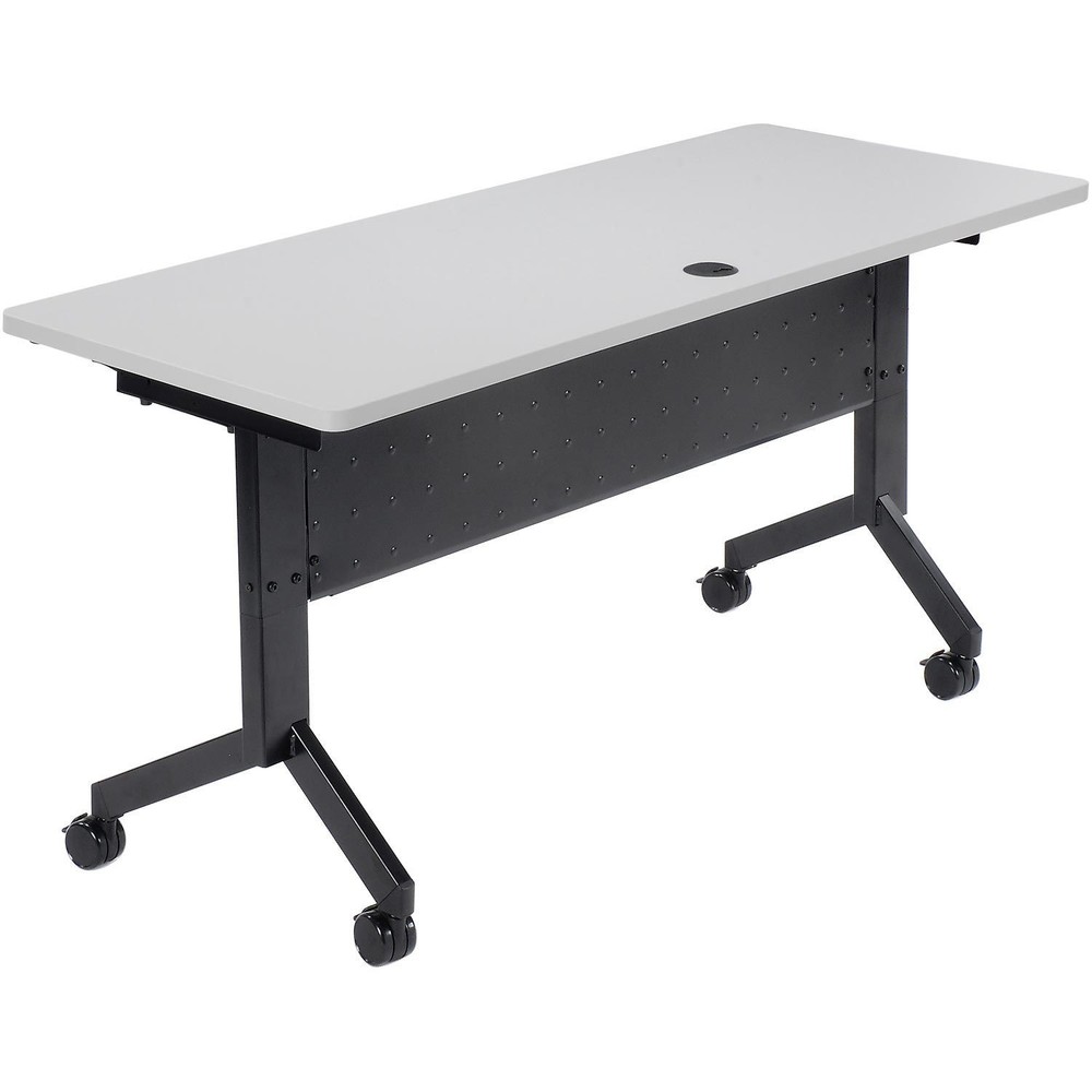 Global Industrial Flip-Top Training Table 60" x 24" Gray
