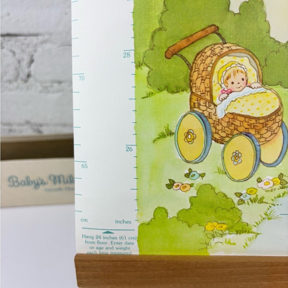 Vintage Baby’s Milestones Growth Chart Keepsake