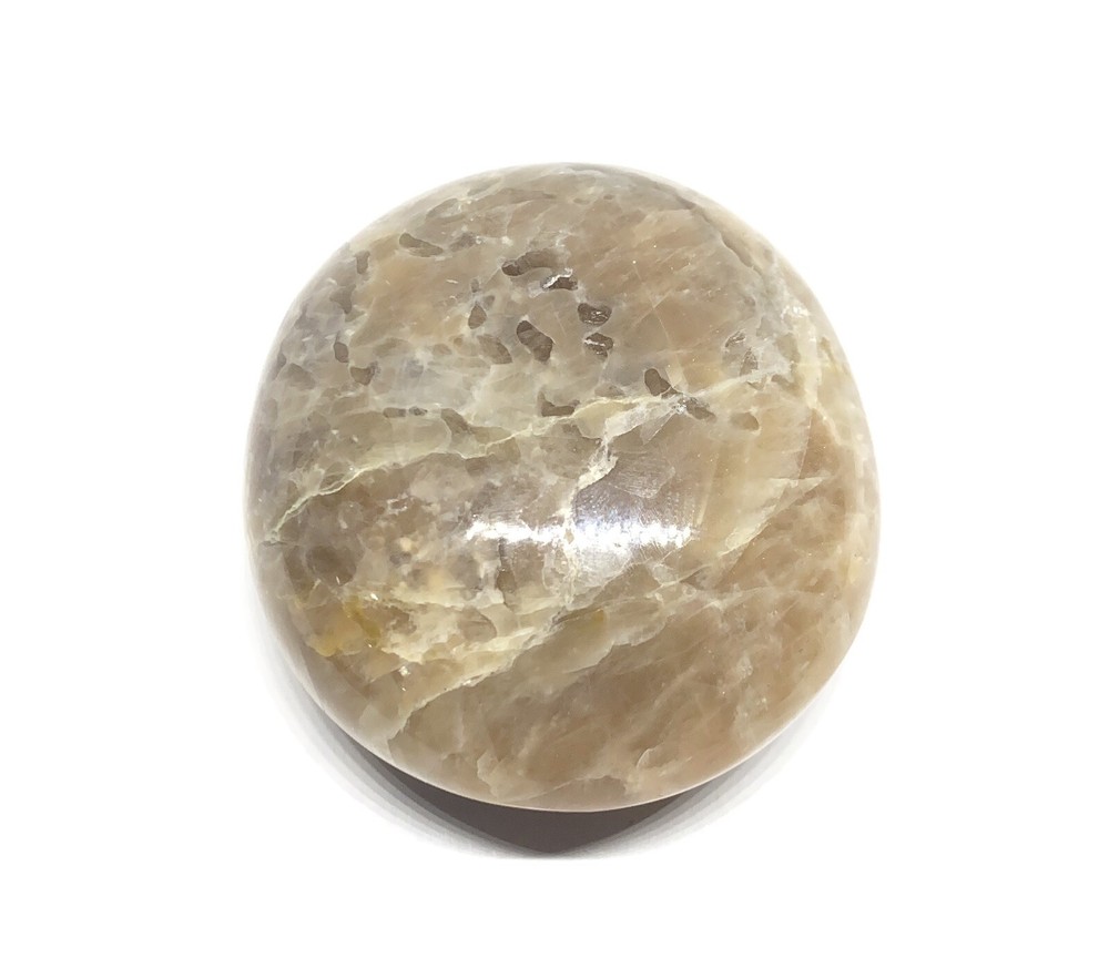 Peach Moonstone Palm From Madagascar 102g Approximately 2in