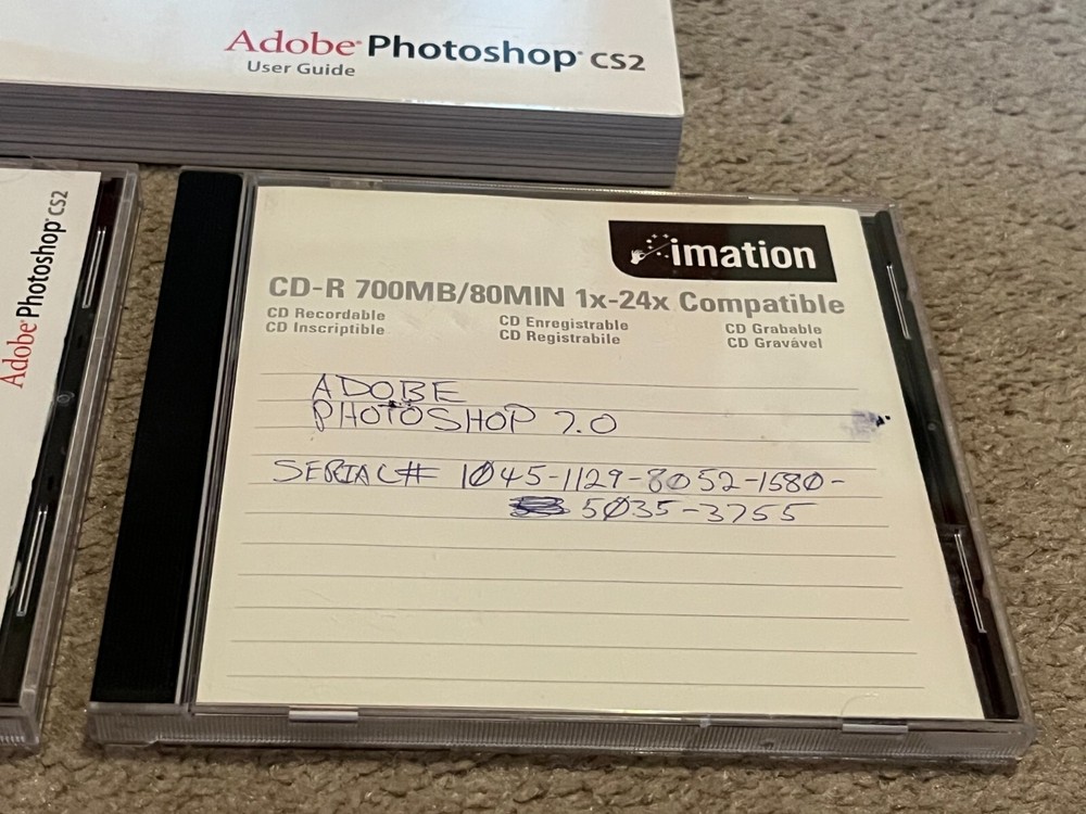 Adobe PhotoShop 7.0 CS2 User Guide Training Video Workshop Vintage