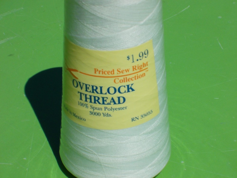 OVERLOCK THREAD SPOOL 100% SPUN POLYESTER 3000 YDS PRICED SEW RIGHT COLOR # 4650