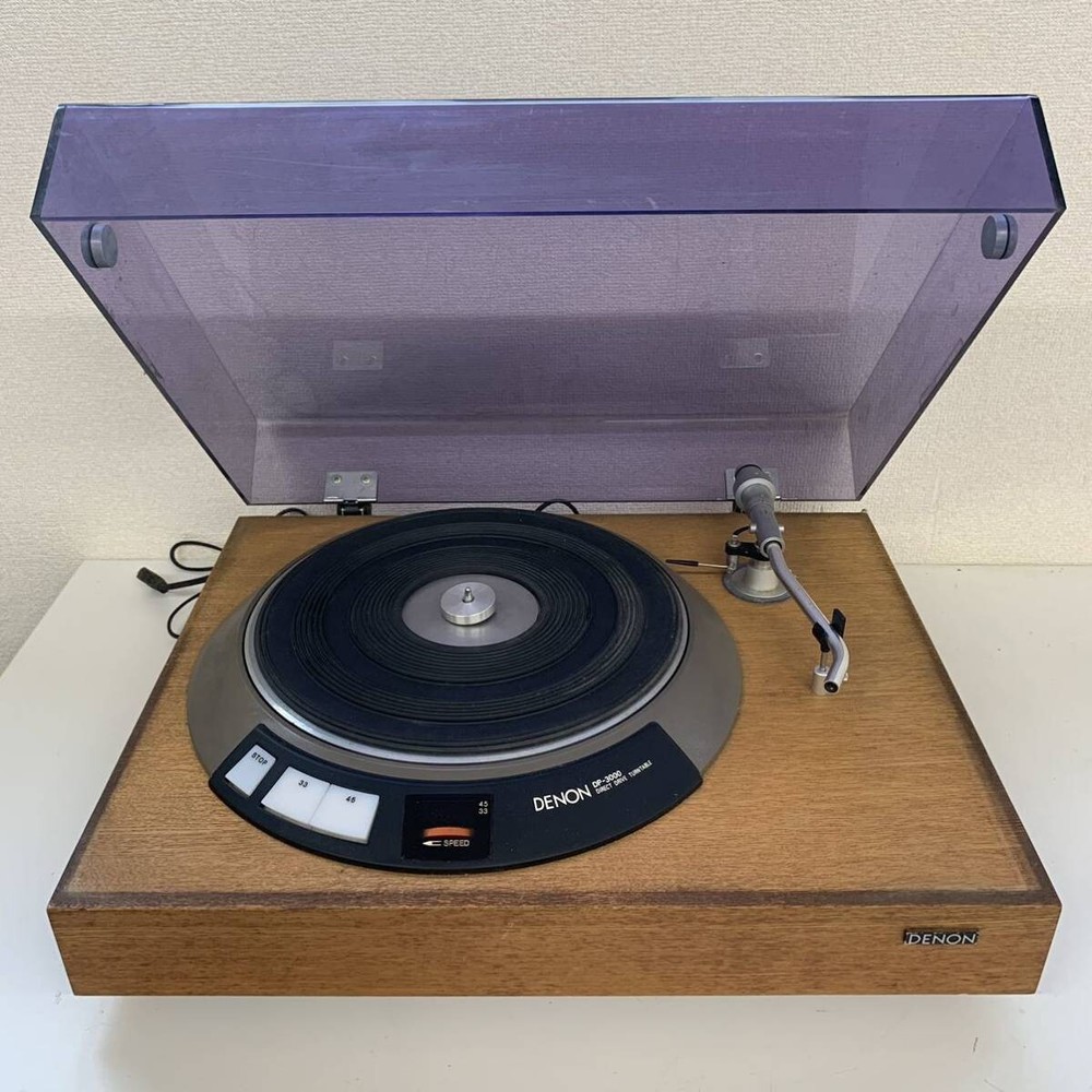 Denon DP-3000 + DP-3700F Direct Drive Turntable record player