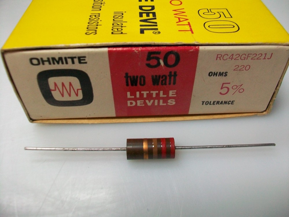 OHMITE  270 OHM  2 WATT CARBON COMP. RESISTOR