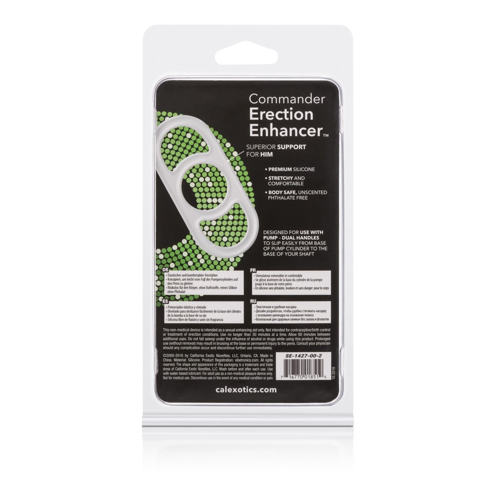 Calexotics Commander Erection Enhancer Hp-Se1427002 Silicone Two-Handled