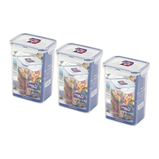 (Pack of 3) LOCK & LOCK Airtight Rectangular Tall Food Storage Container 43.96