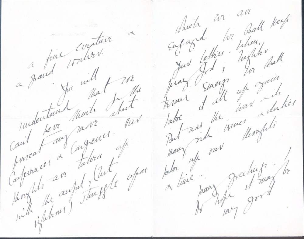 ORIGINAL CLAUDE MONTEFIORE SIGNED LETTER (Hebrew Studies)