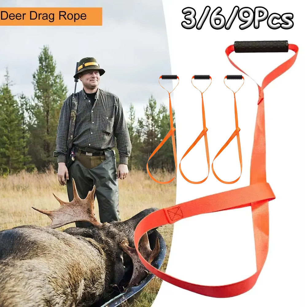 Deer Drag Harness Durable Hunting Deer Belt With Handle Portable Pull Rope Strap