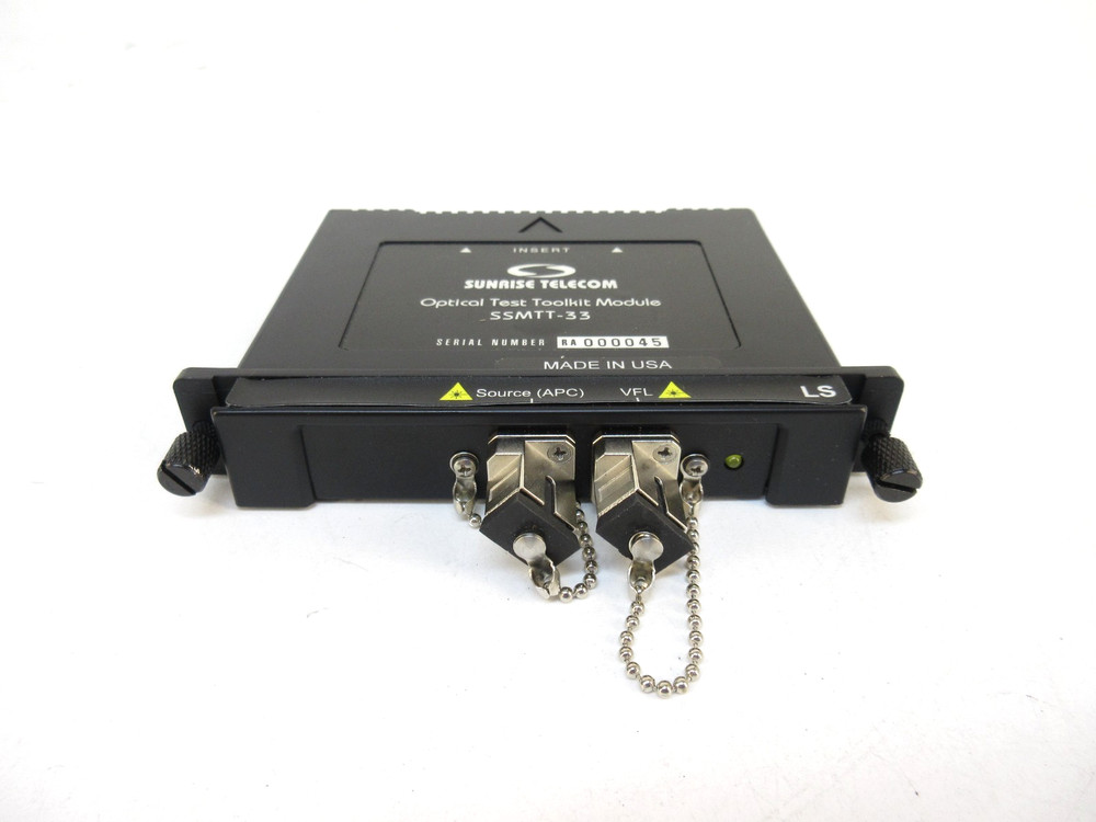 Sunrise Telecom SSMTT-33 - Optical Test Toolkit Light Source LS, APC, VFL, xDSL