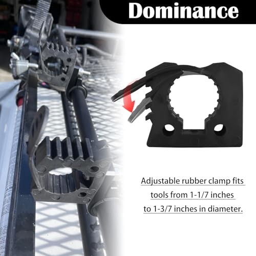 4PCS Quick Release Clamp—Adjustable Rubber Clamp for Shovel Holder & Molle