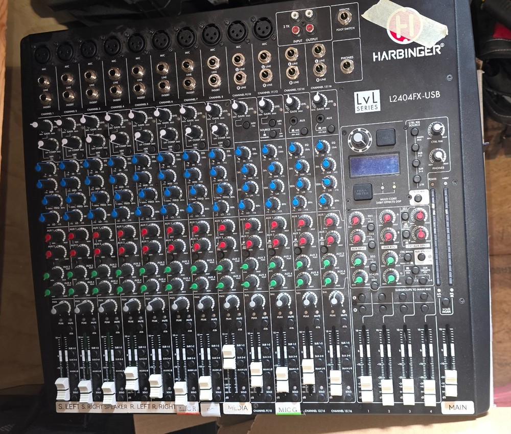 Harbinger L2404FX-USB 24-Channel USB Mixer with Effects