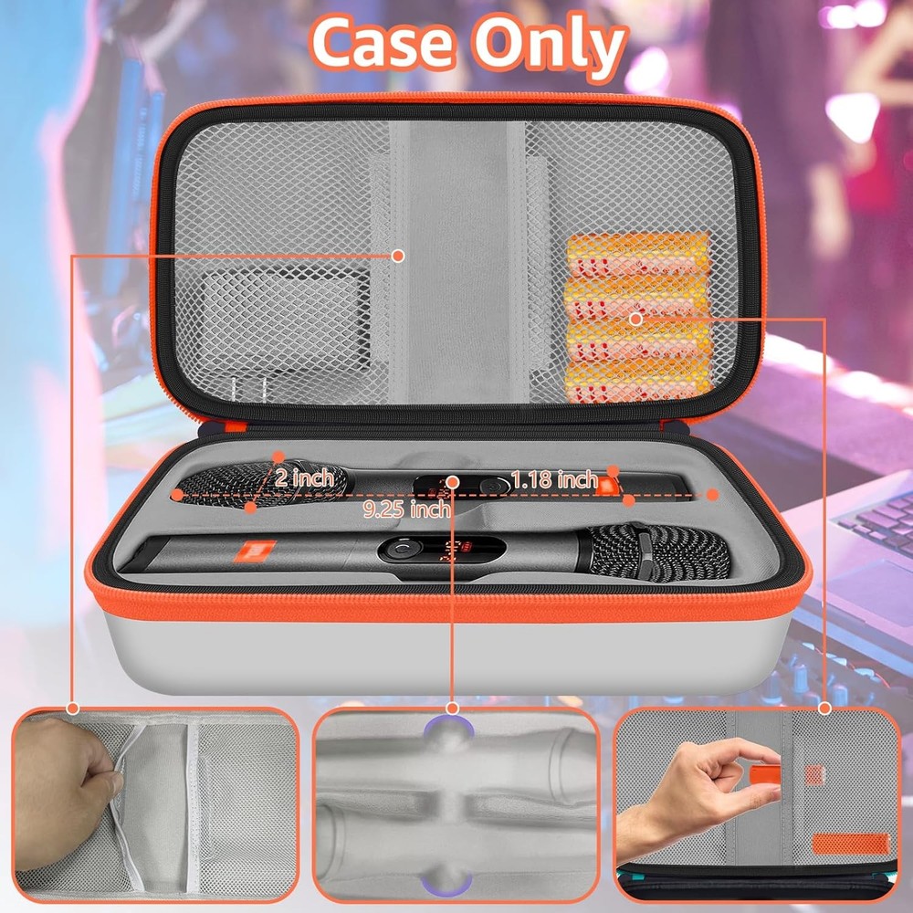 Wireless Microphone Case Compatible with J-B-L Wireless Two Microphone System, P