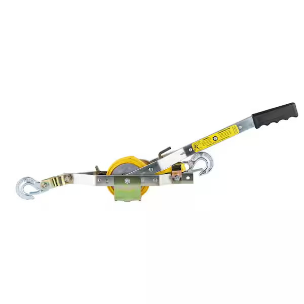 Maasdam Pow'R Pull 2000lb 12ft Web Strap Puller 1-Ton Manual Winch Tool