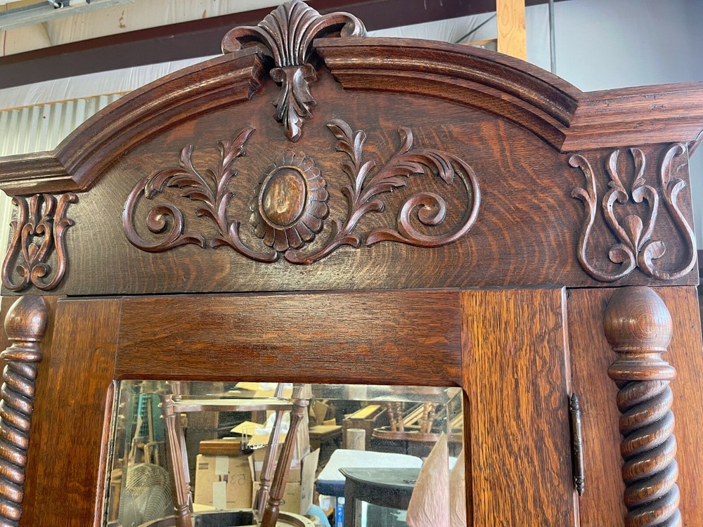 Oak Single Door Wardrobe