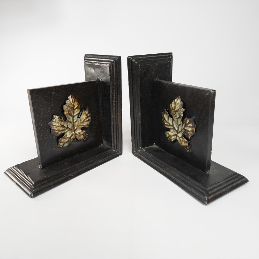 Maple Leaf Metal Book Ends by Sullivans