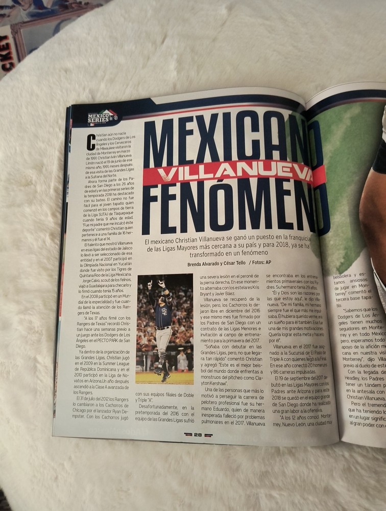 2018 Dodgers/Padres Monterrey Mexico Program