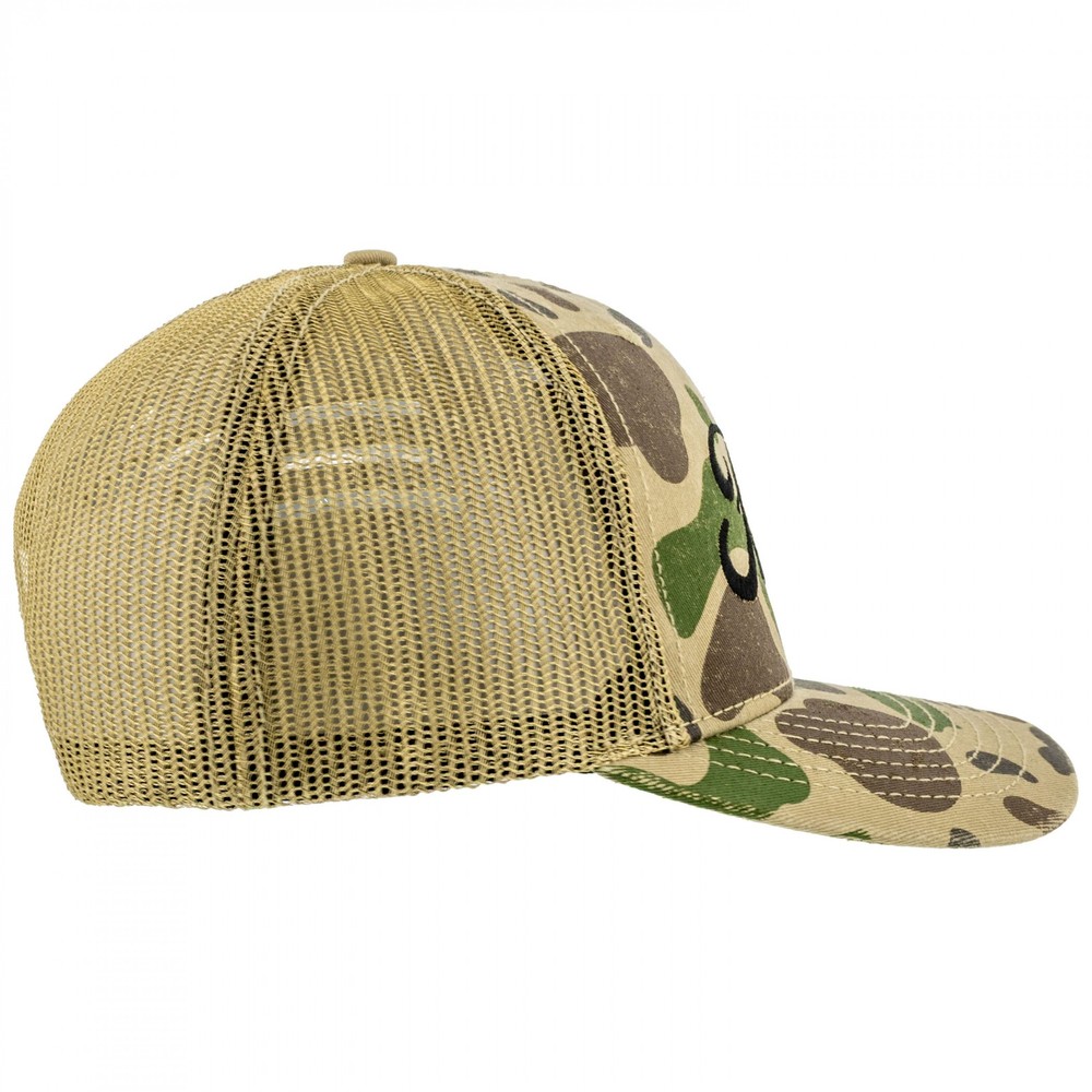 Ford Camo Water Print Structured Adjustable Hat Green