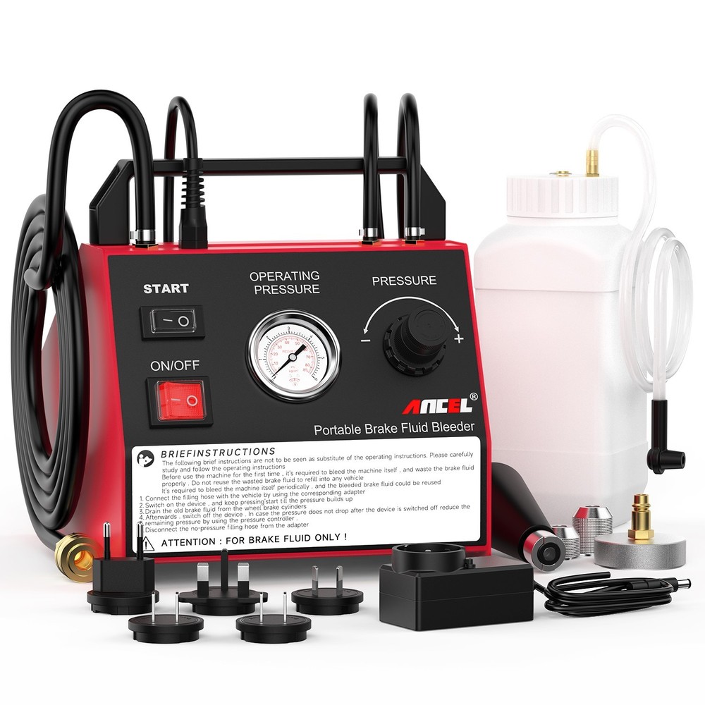 ANCEL BR2000 Brake Fluid Bleeder One-Click Exchange Machine Adjustable Pressure