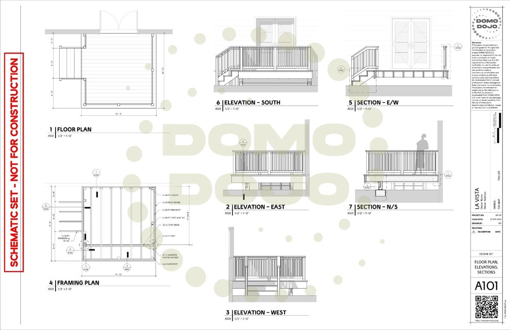 La Vista Deck Plans – PDF Downloadable Blueprint