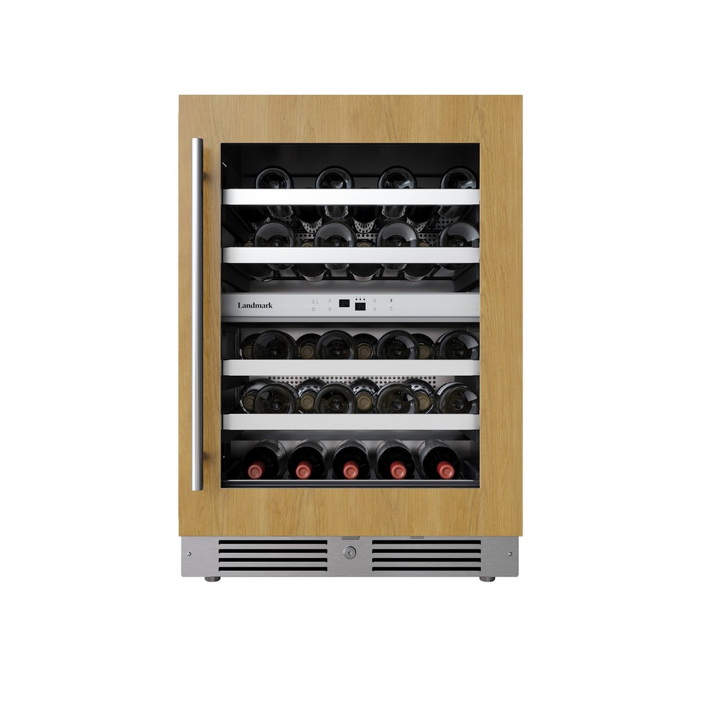 Landmark L3124UI2WGRH 24"W 37 Bottle Capacity Panel Ready Wine - Panel Ready