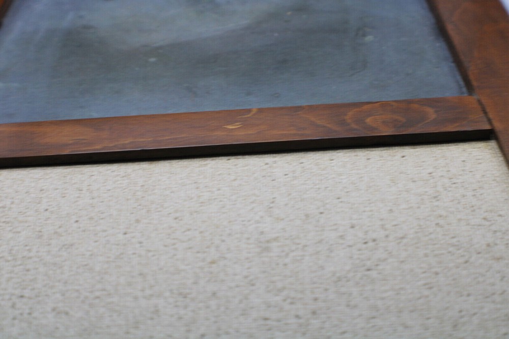 Vintage Retro Colonial Solid Pine Corkboard-Chalkboard-Storage Wall Unit