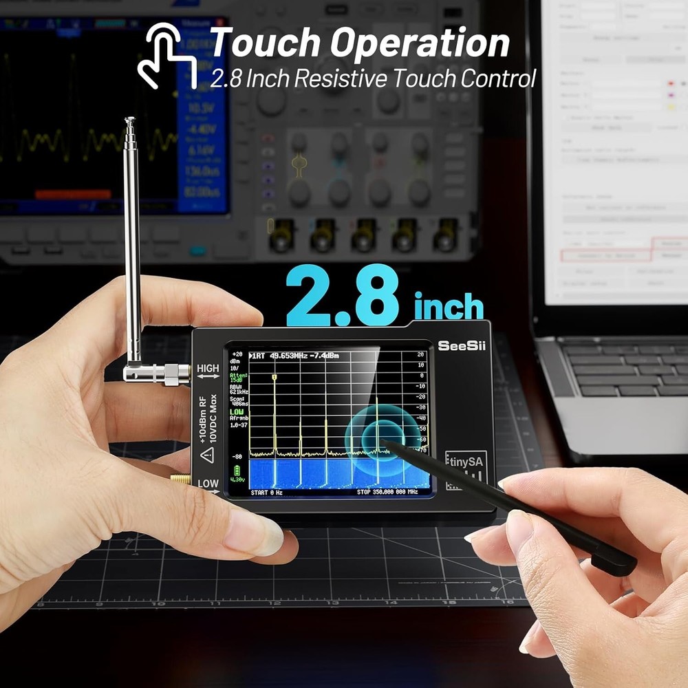 Portable Spectrum Analyzer, Upgraded V0.3.1 Handheld Tiny Frequency Analyzer ...
