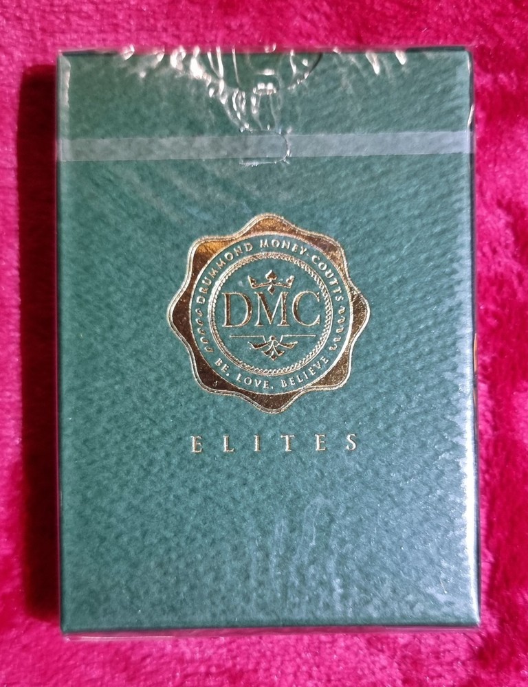 DMC Elites (Forest Green) Playing Cards Phantom Finish Optical Marked (New)