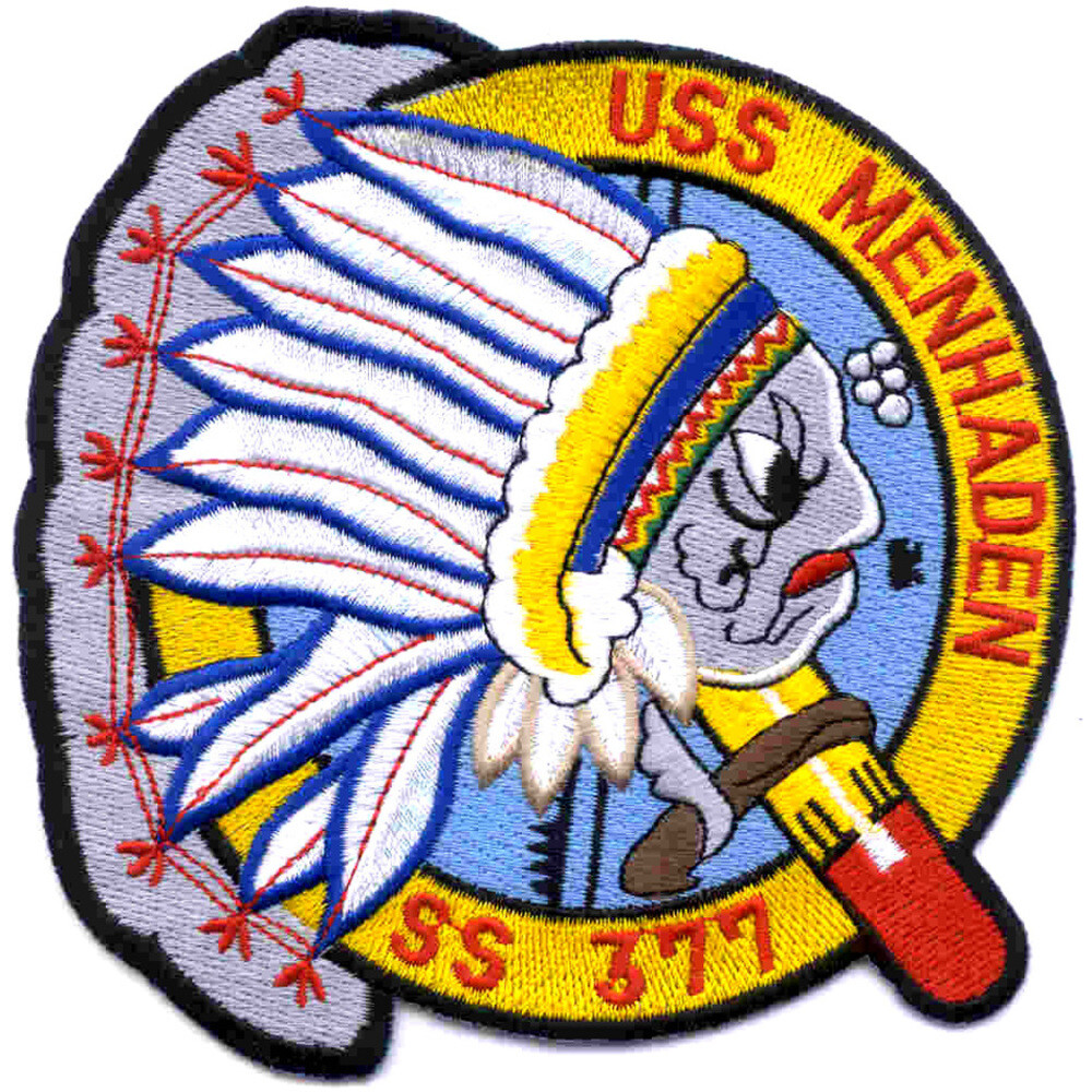 SS-377 USS Menhaden Patch - Large