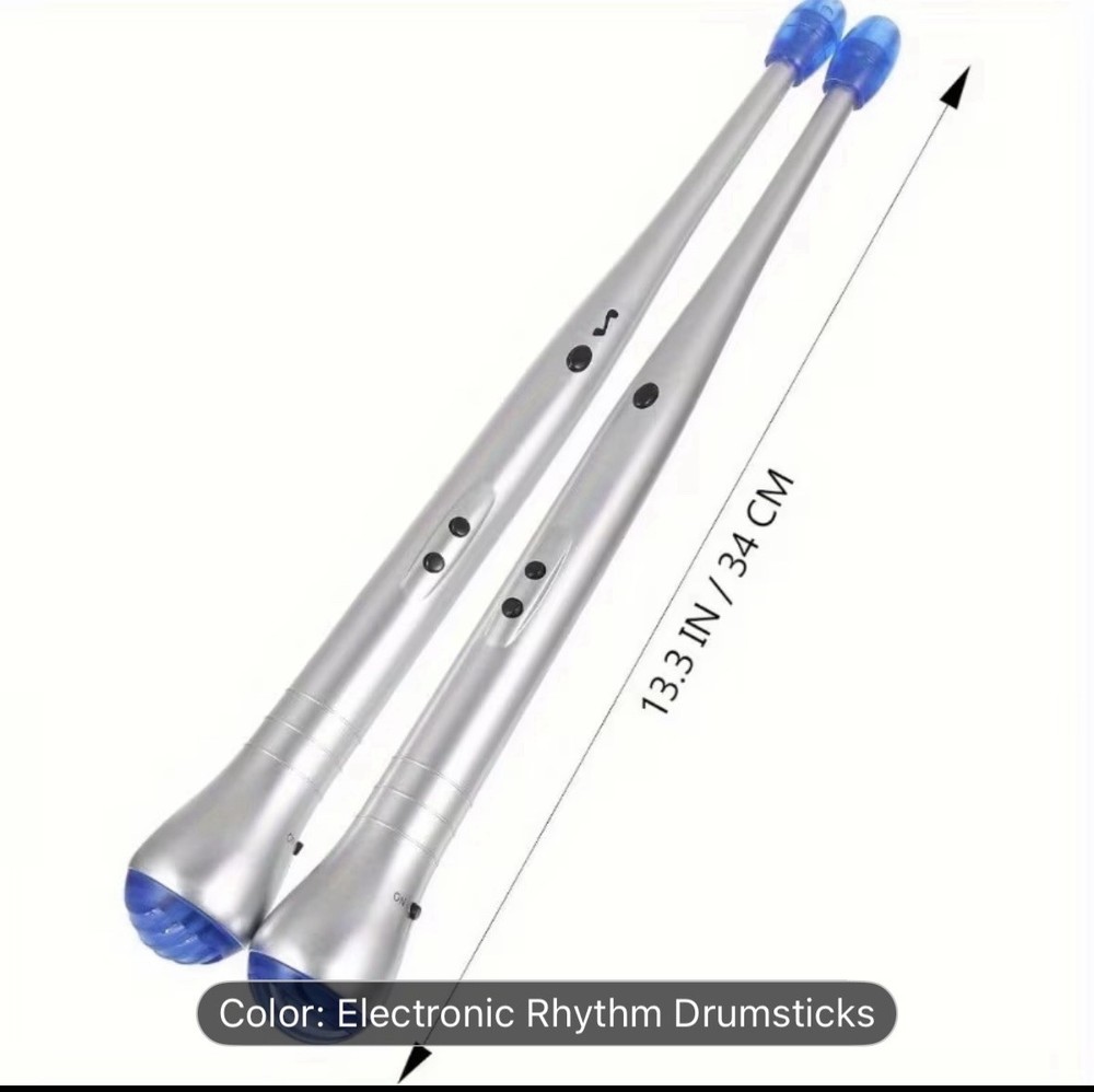 Electronic Drumsticks Percussion Drumsticks Air Percussion Sticks Silver