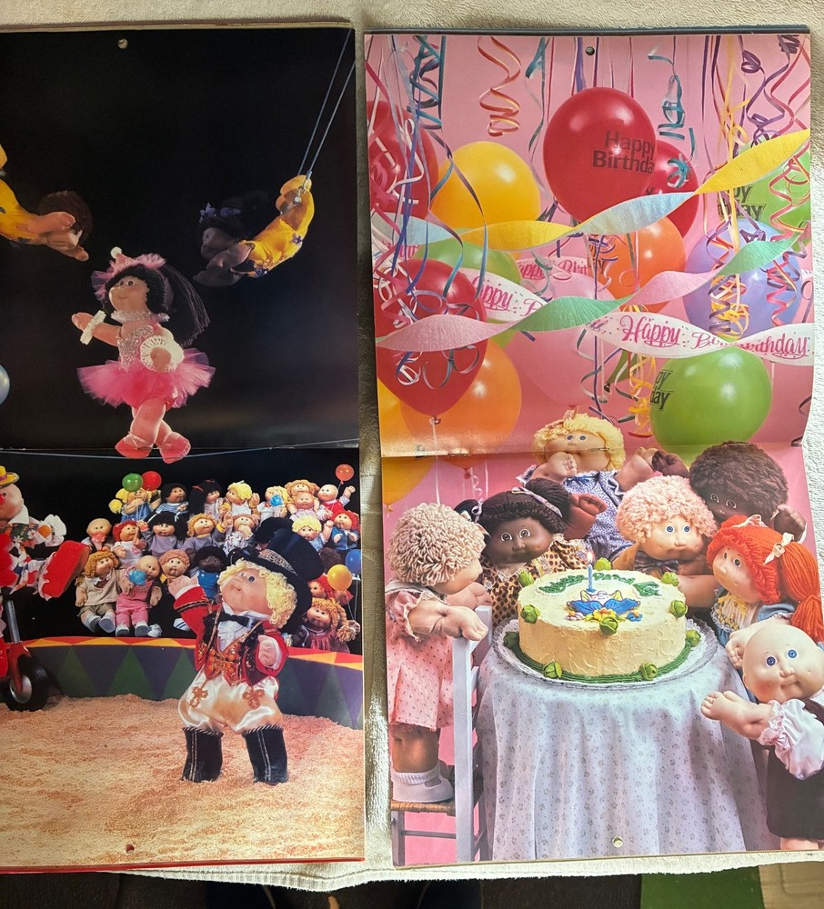Cabbage Patch Kids calendars 1985 and 1986
