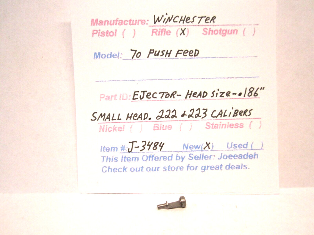 WINCHESTER MOD. 70 PUSH FEED (EJECTOR-222 & 223 CAL. SMALL HEAD) (ITEM # J-3484)