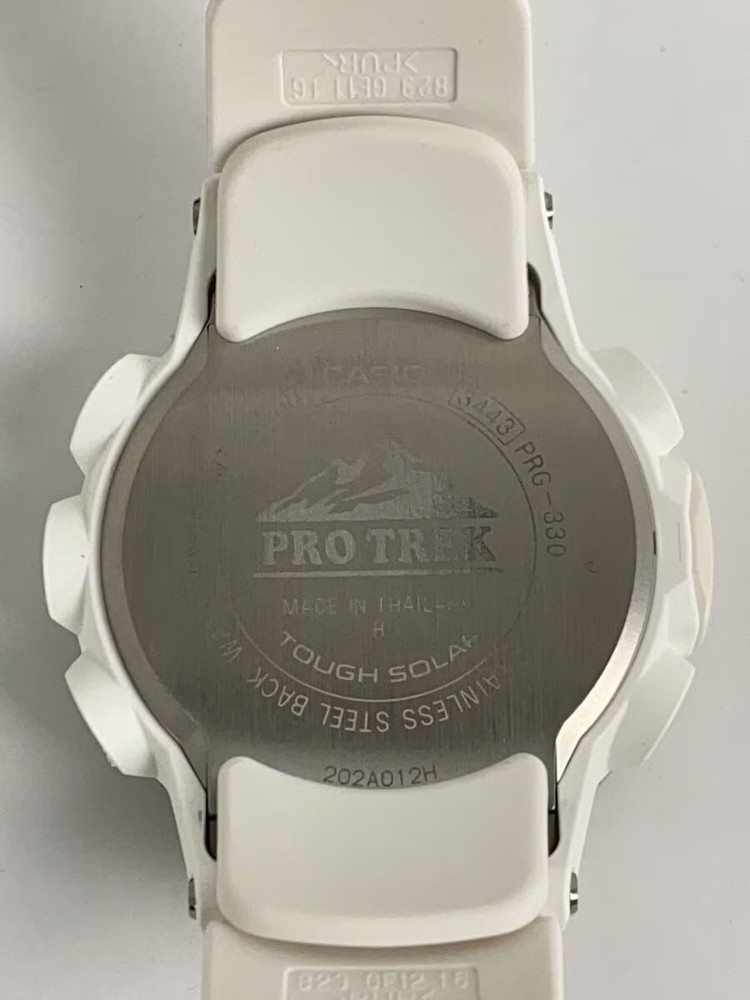 CASIO Solar Watch PROTREK Digital White PRG 330 7JF