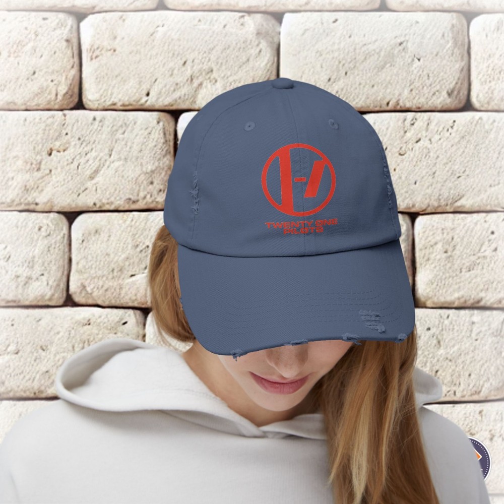 Twenty One Pilots Logo Unisex Distressed Cap