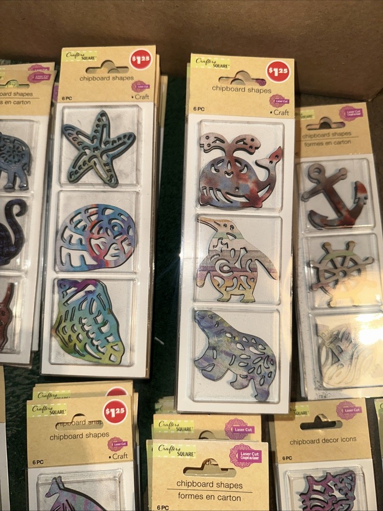 Character Square chipboard shapes icons 65 Packs