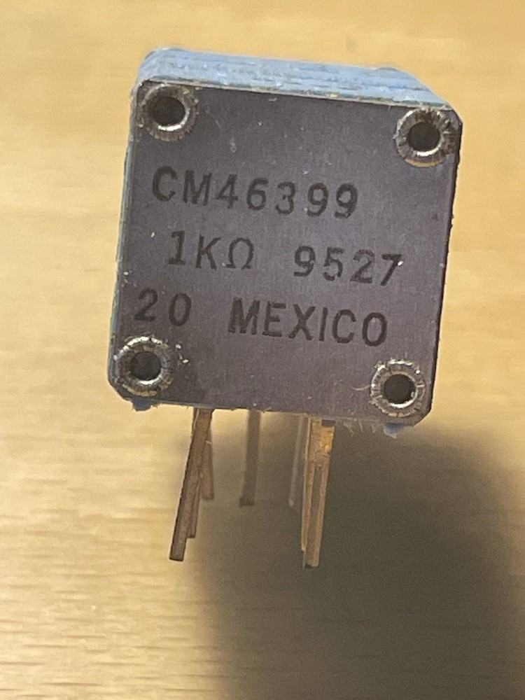 Clarostat push/pull 1 K ohm potentiometer CM46399.