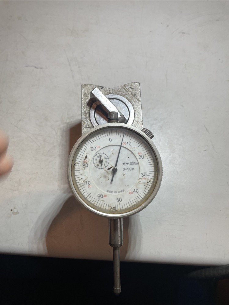 1” Range Dial Indicator (0.001”) With Magnetic Base