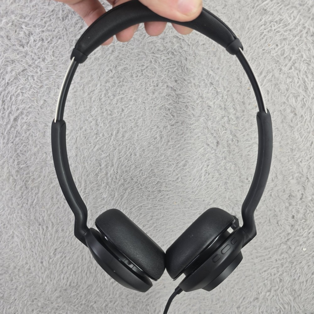 JABRA W02L USB-A Wired Stereo Headset Black