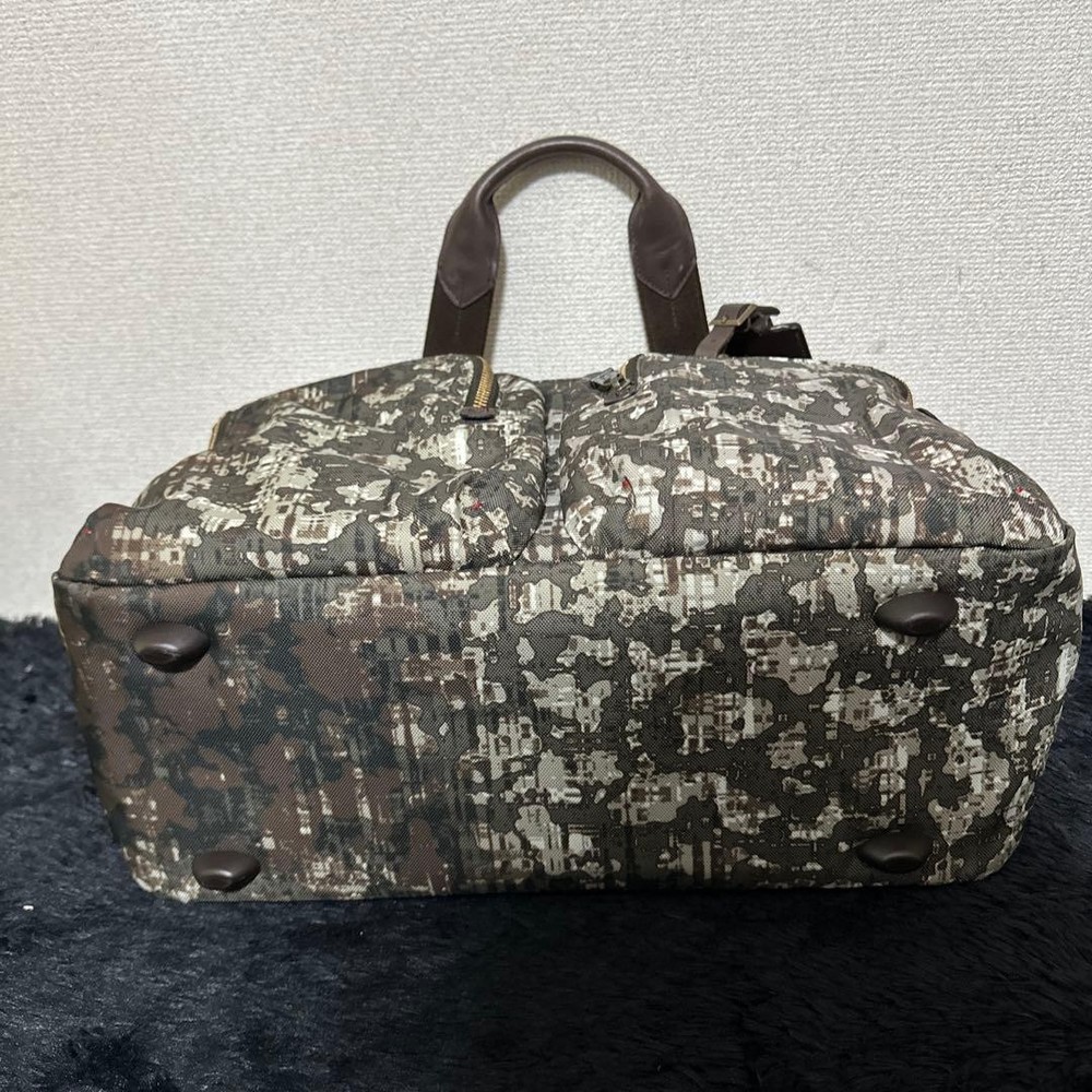 TUMI ALPHA BRAVO Tote Bag Camouflage Pattern Genuine Used