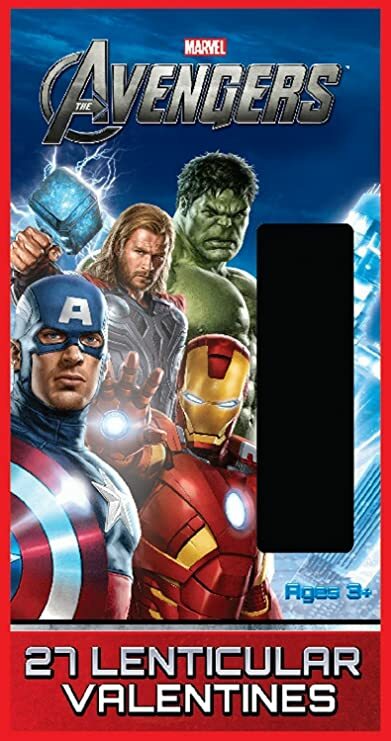 DMG PKG Marvel Avengers 27 Lenticular Valentines Cards