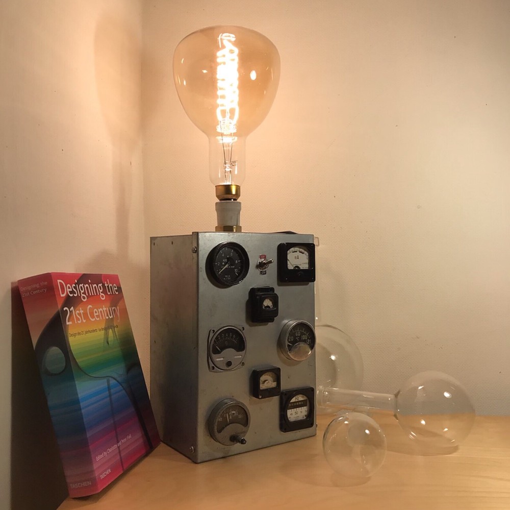‘Test Lab’ Upcycled feature lamp