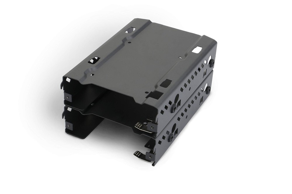 Phanteks - Stackable 3.5" HDD Bracket Duo Pack Cases PH-HDDKT_03,Black Black
