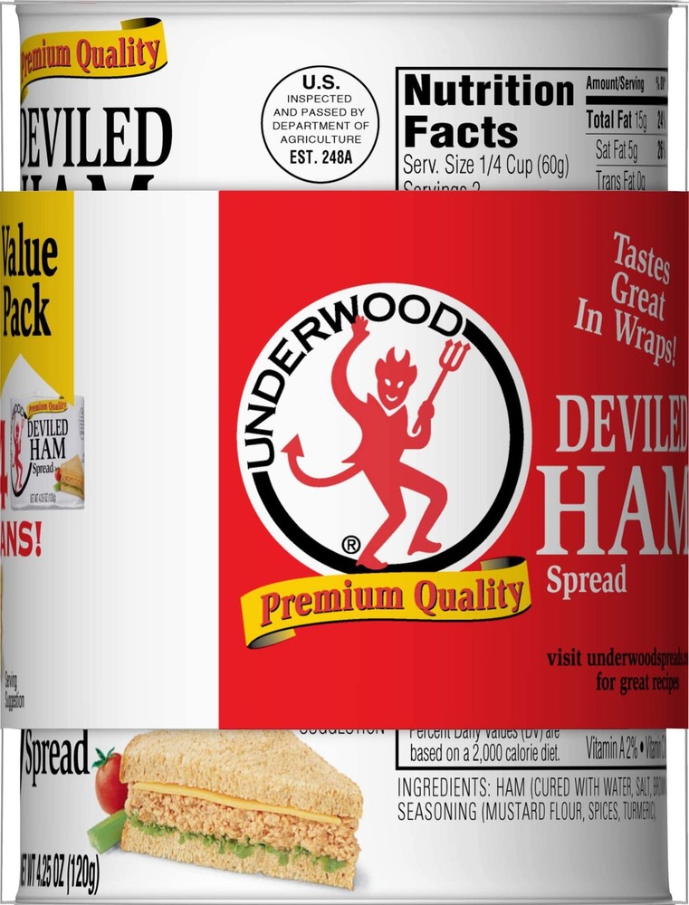 Deviled Ham Spread, 4.25 Ounce (Pack of 4)